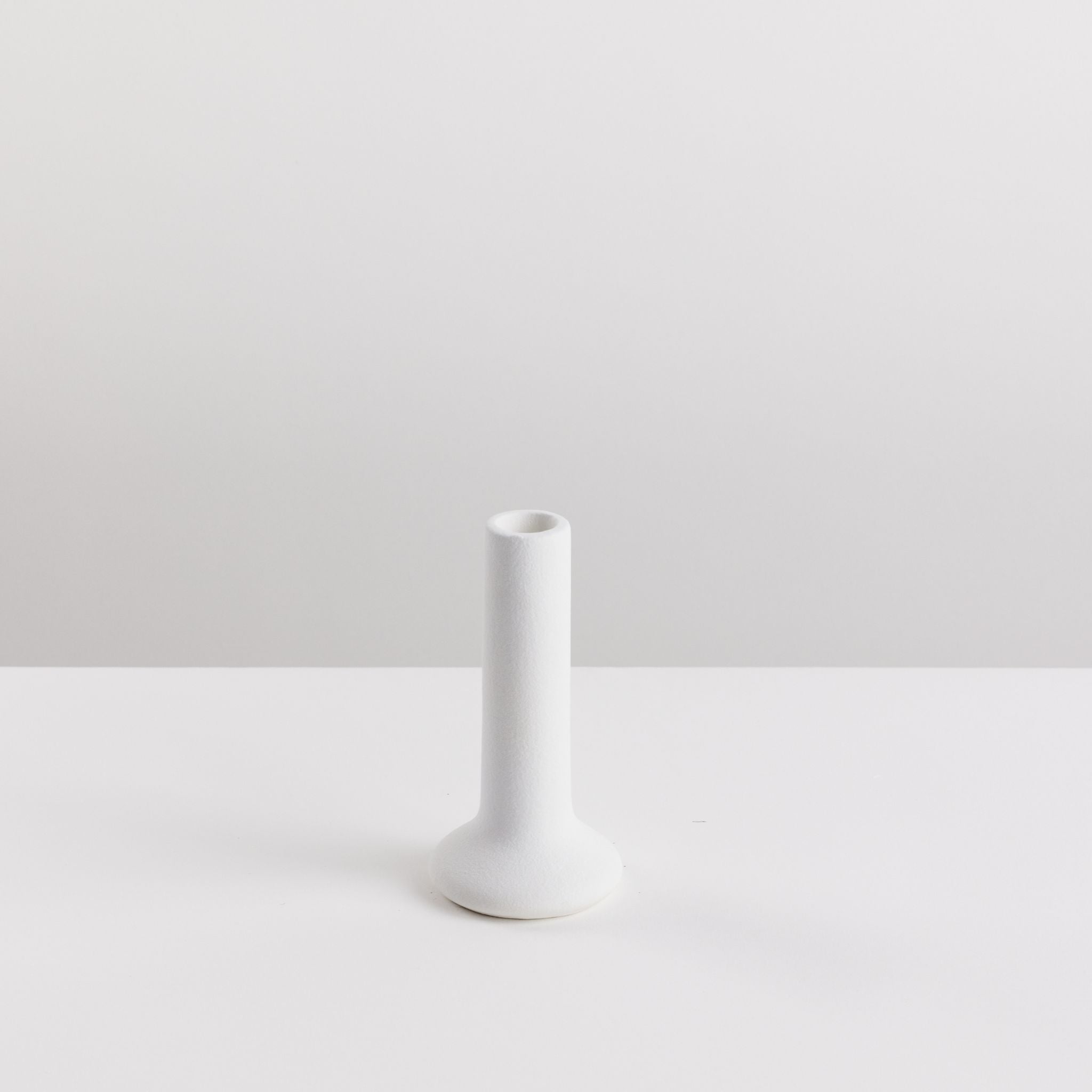 Tall Bondi Scent taper candle holder on white background