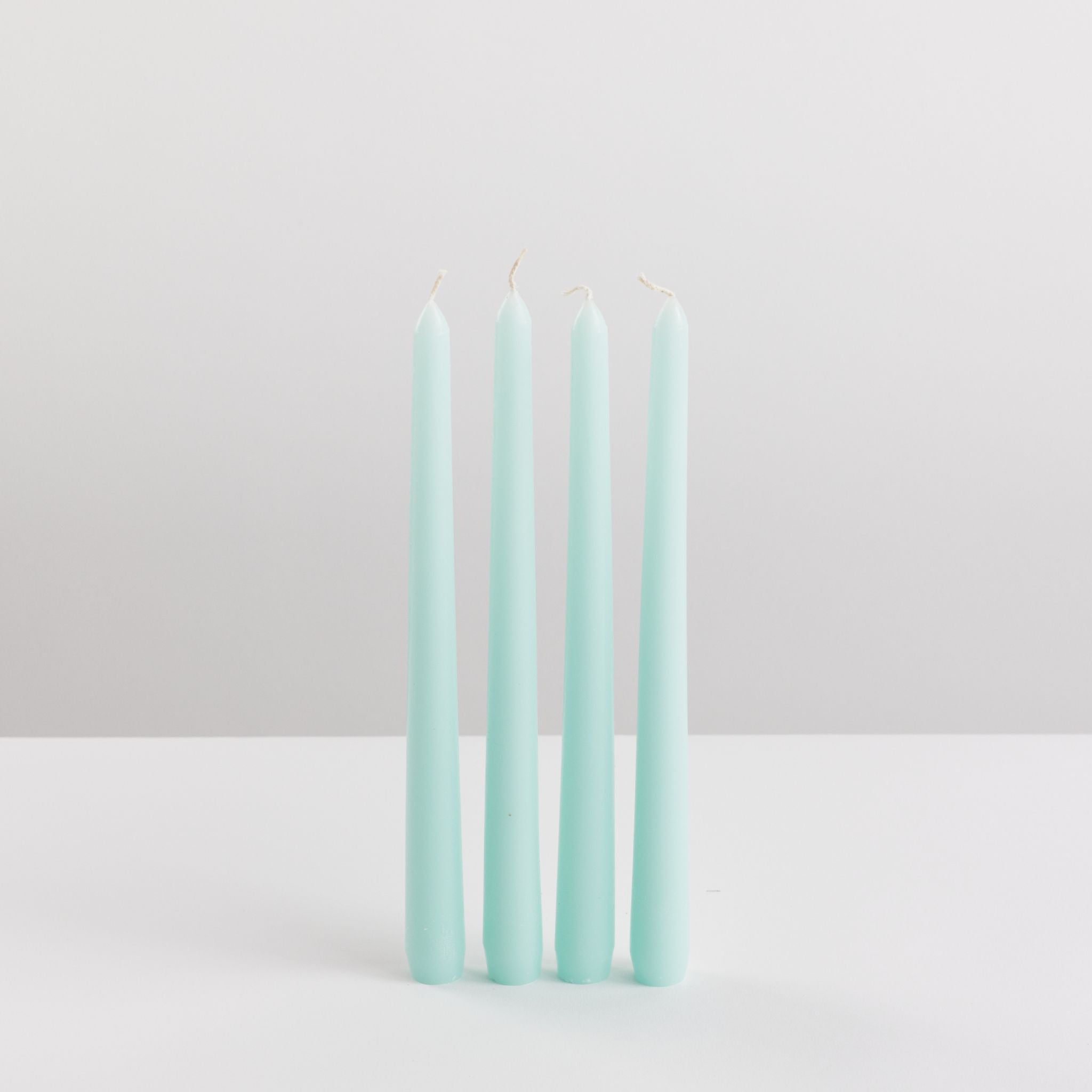 Bondi Scent mint taper dinner candle bundle on white background