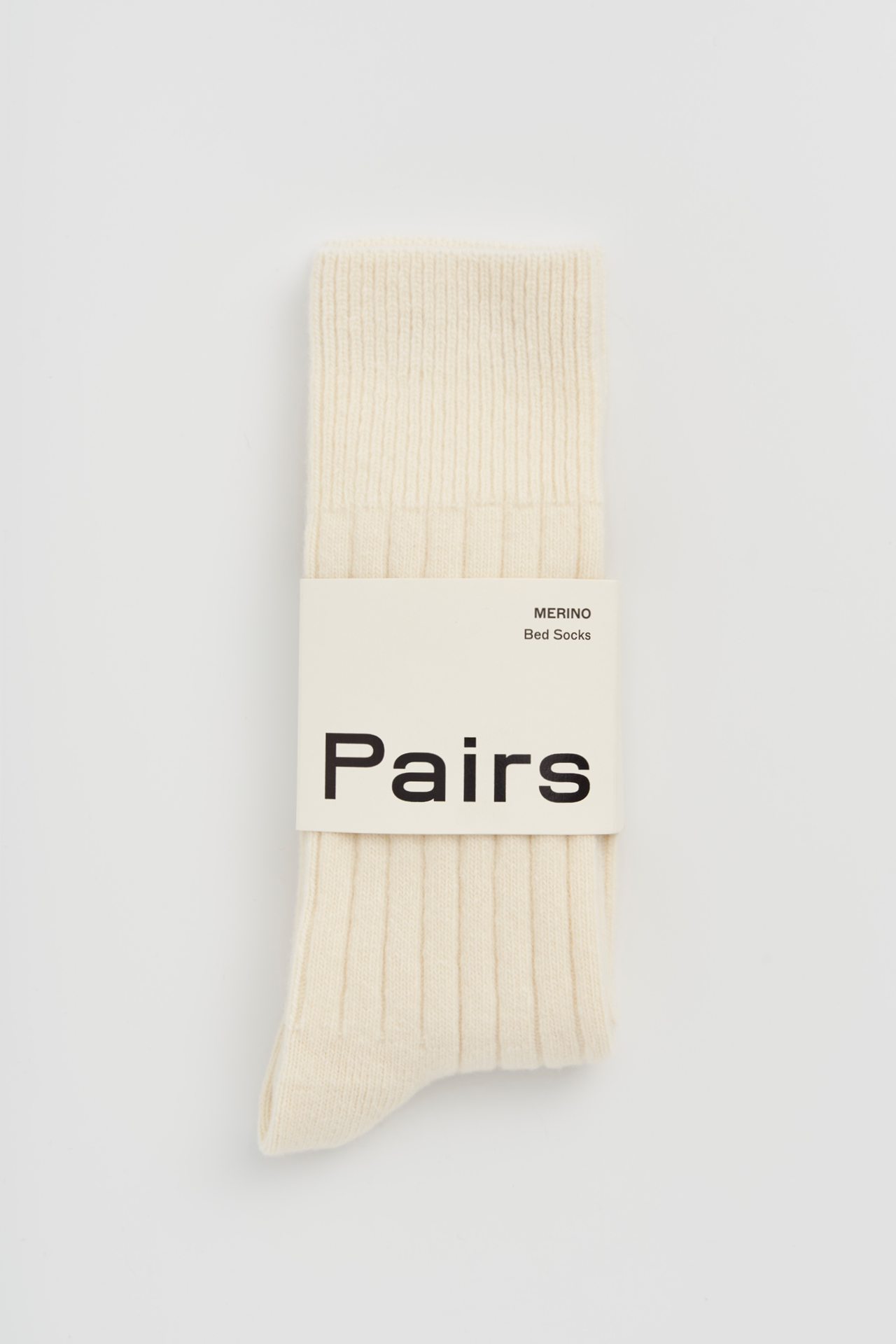 Pairs Merino Bed Socks - Clotted Cream