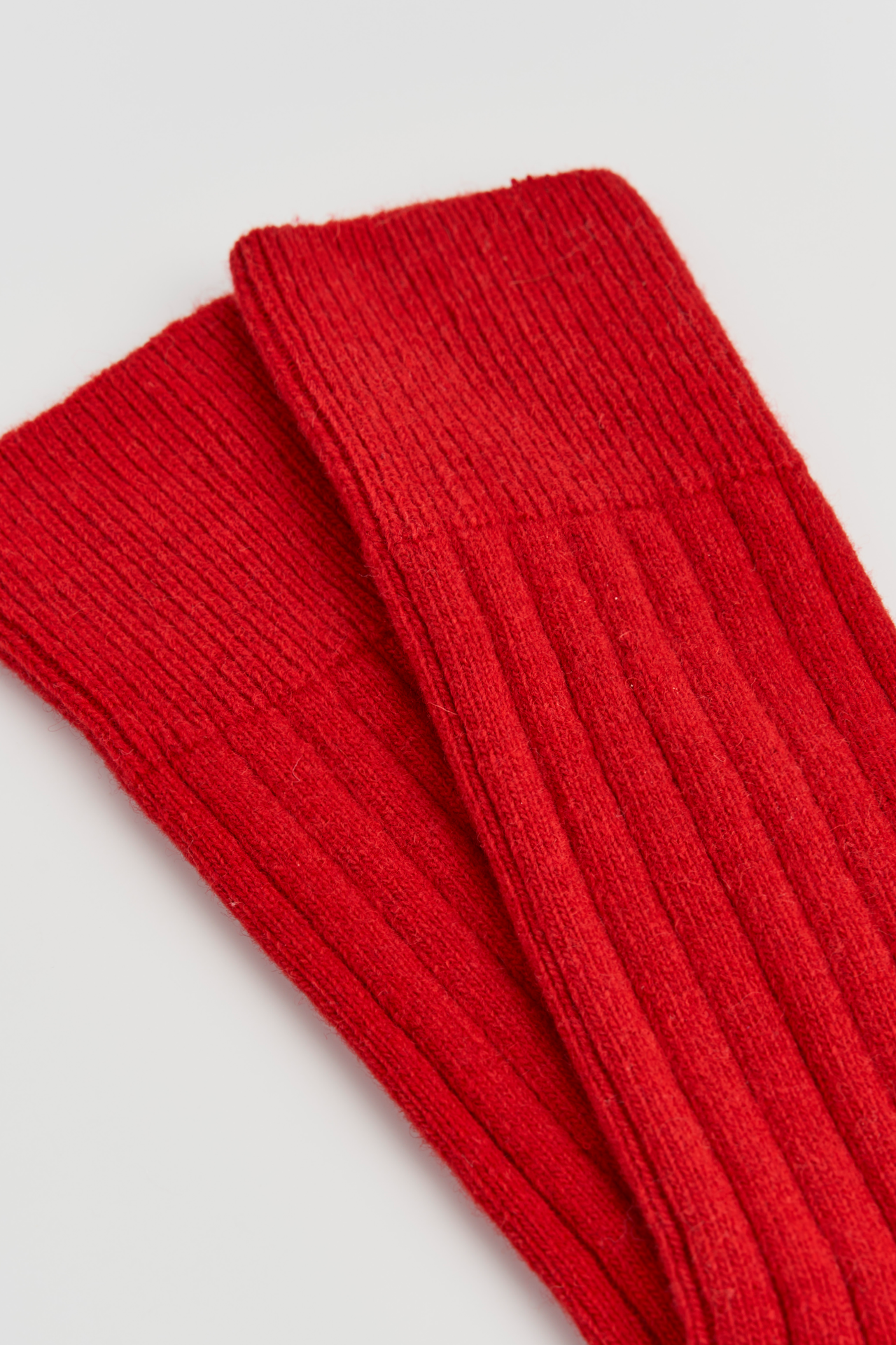 Pairs Merino Bed Socks - Postbox Red