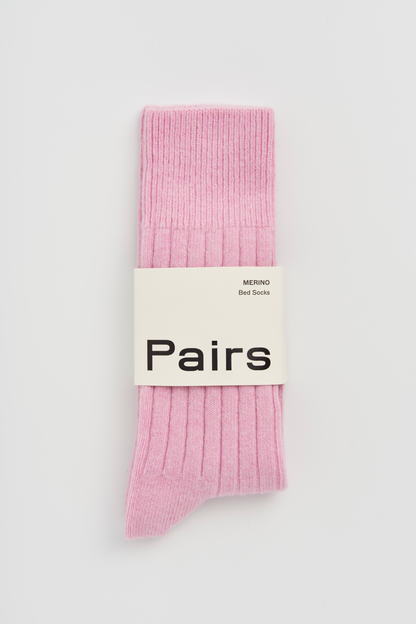 Pink sock with &