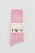 Pink sock with &