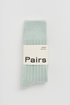 Pack of light green merino socks with &