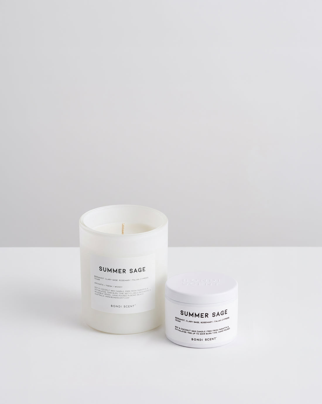 Summer Sage Candle + Travel Tin Bundle