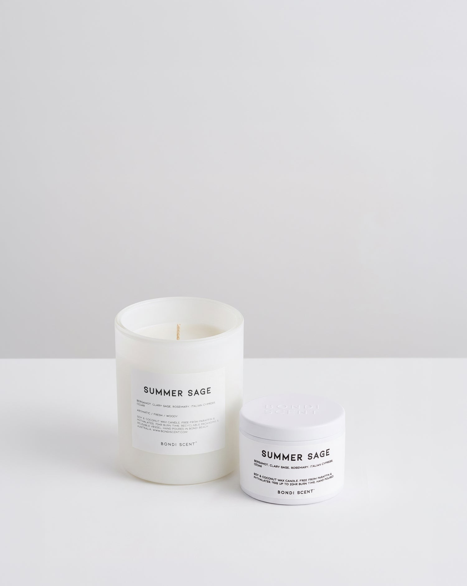Summer Sage Candle + Travel Tin Bundle