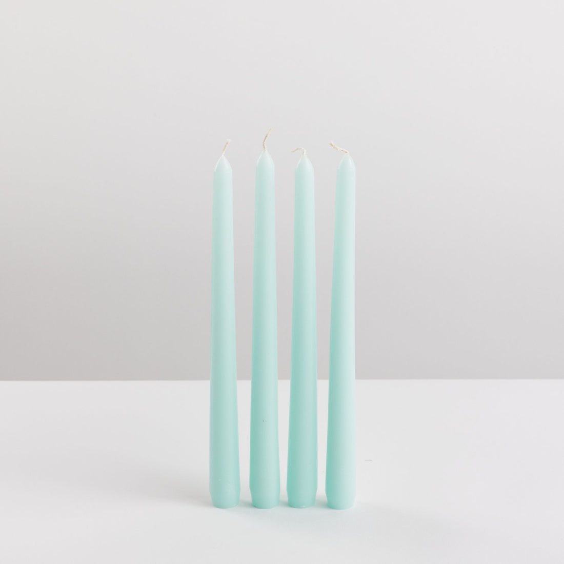 Bondi Scent mint taper dinner candle bundle on white background