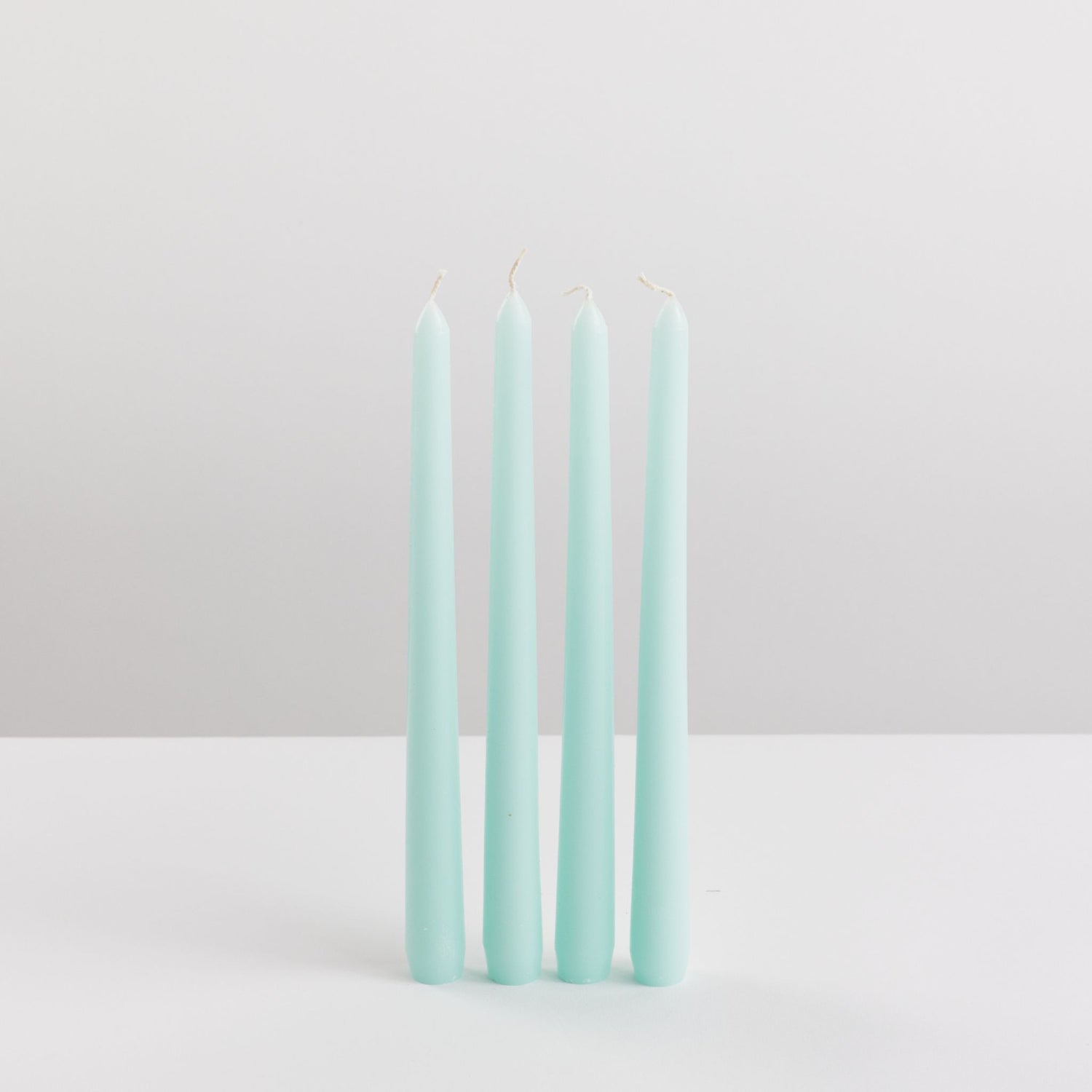 Bondi Scent mint taper dinner candle bundle on white background