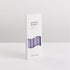 Bondi Scent violet taper dinner candles in packaging box on white background